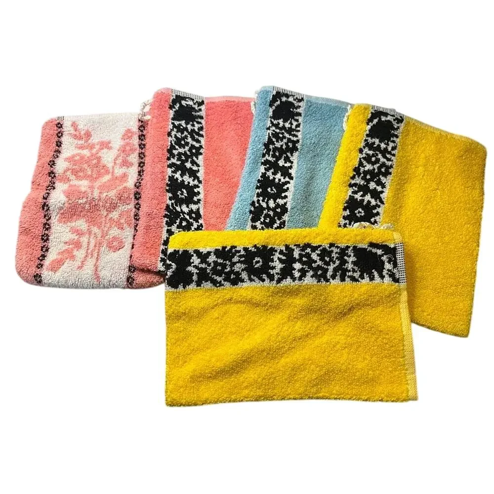 Vintage Jalla Terrycloth Washing Bath Mitts Made In France 5.5x8